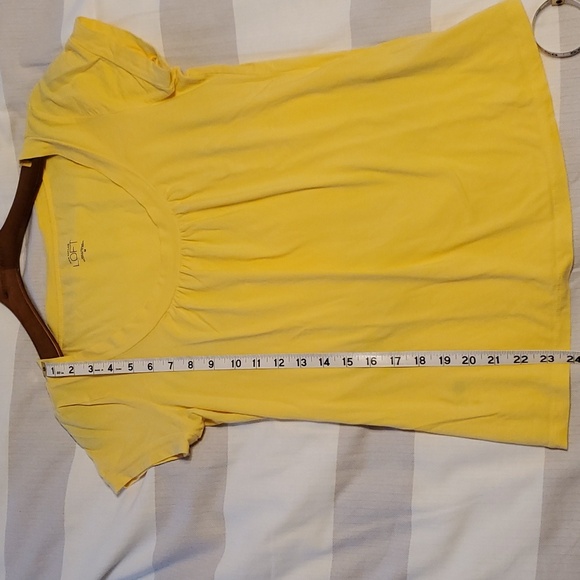 Ann Taylor Loft yellow size M t-shirt - Picture 4 of 6